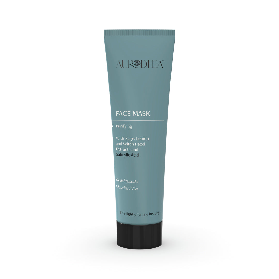 Masque visage purifiant à l’Acide Salycilique 50 ml | Enrichi en extraits de Sauge, Citron et Hamamélis