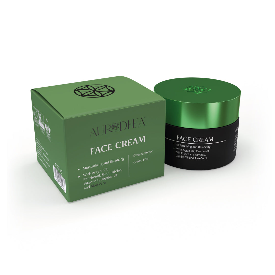 Crème de jour hydratante 50 ml | Enrichie en huile d’Argan, Panthénol, Protéines de Soie, huile de Jojoba