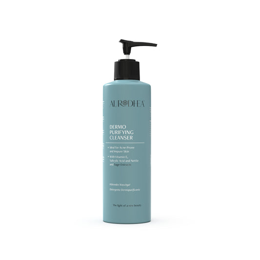 Nettoyant dermo-purifiant anti-acné à l’Acide salicylique 260 ml | Enrichi en Vitamine E et extrait d’Ortie et Sauge