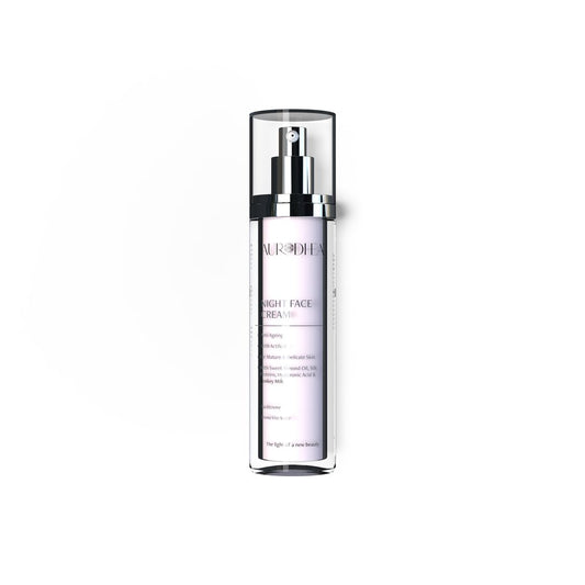 Crème de nuit visage au Lait d'ânesse 50 ml | Enrichie en huile d'Amande douce, Protéines de Soie et en Acide hyaluronique
